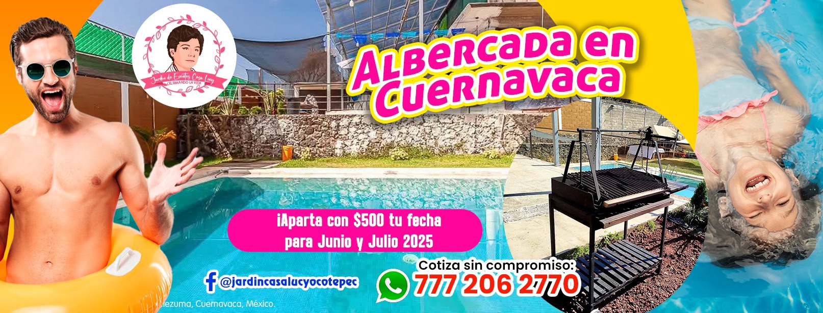 Imagen promocional de Lucy Terraza y Alberca